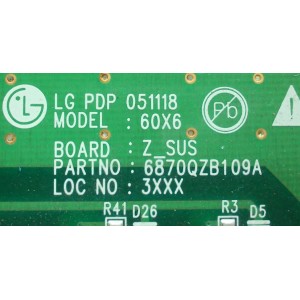 Z-SUS / LG 6871QZH060B / 6870QZB109A / MODELO 60PC1D-UE AUSLLJR	